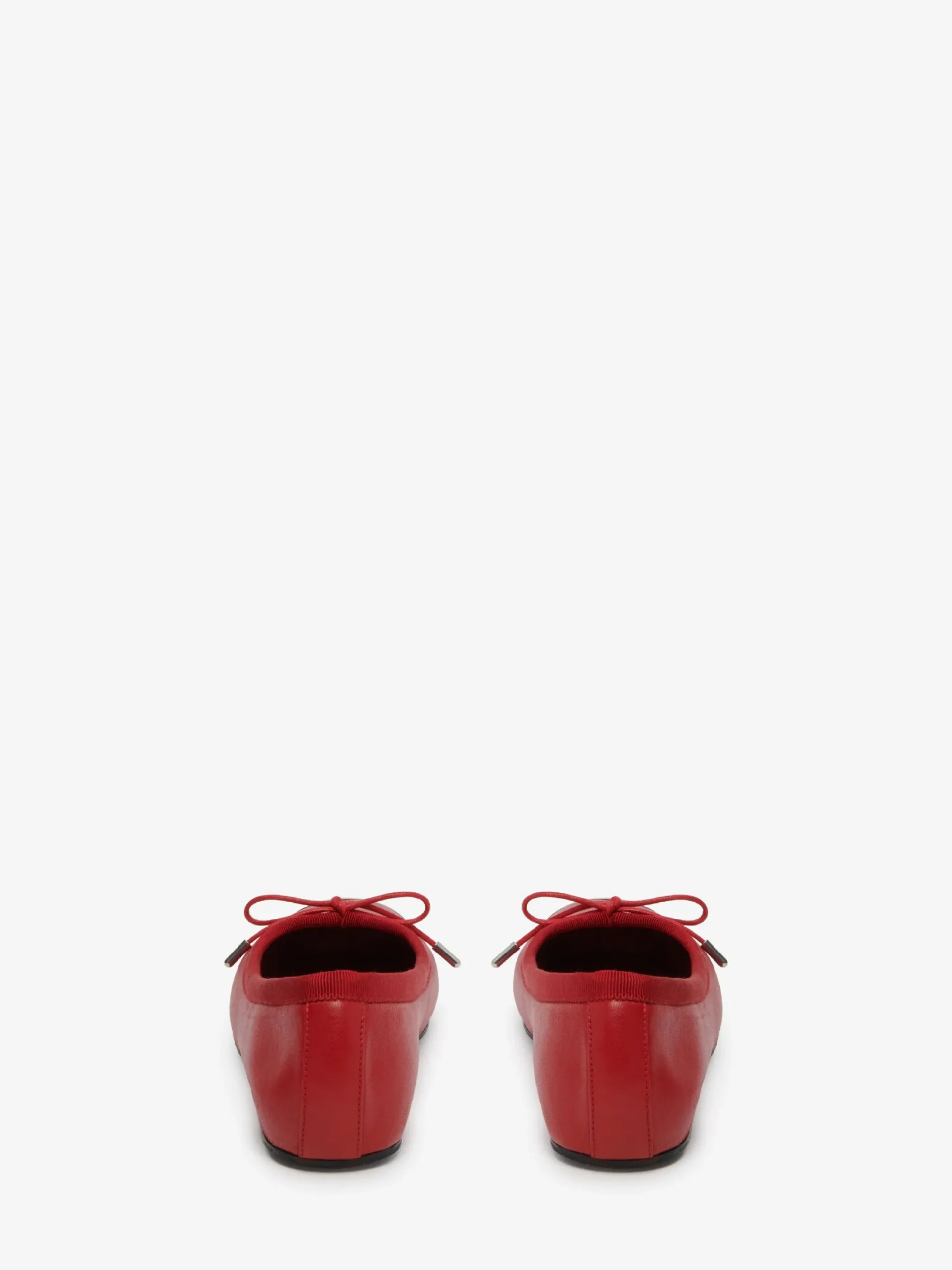 Outlet Alexander McQueen Women's Punk Ballet Flat in Welsh Red/Silver