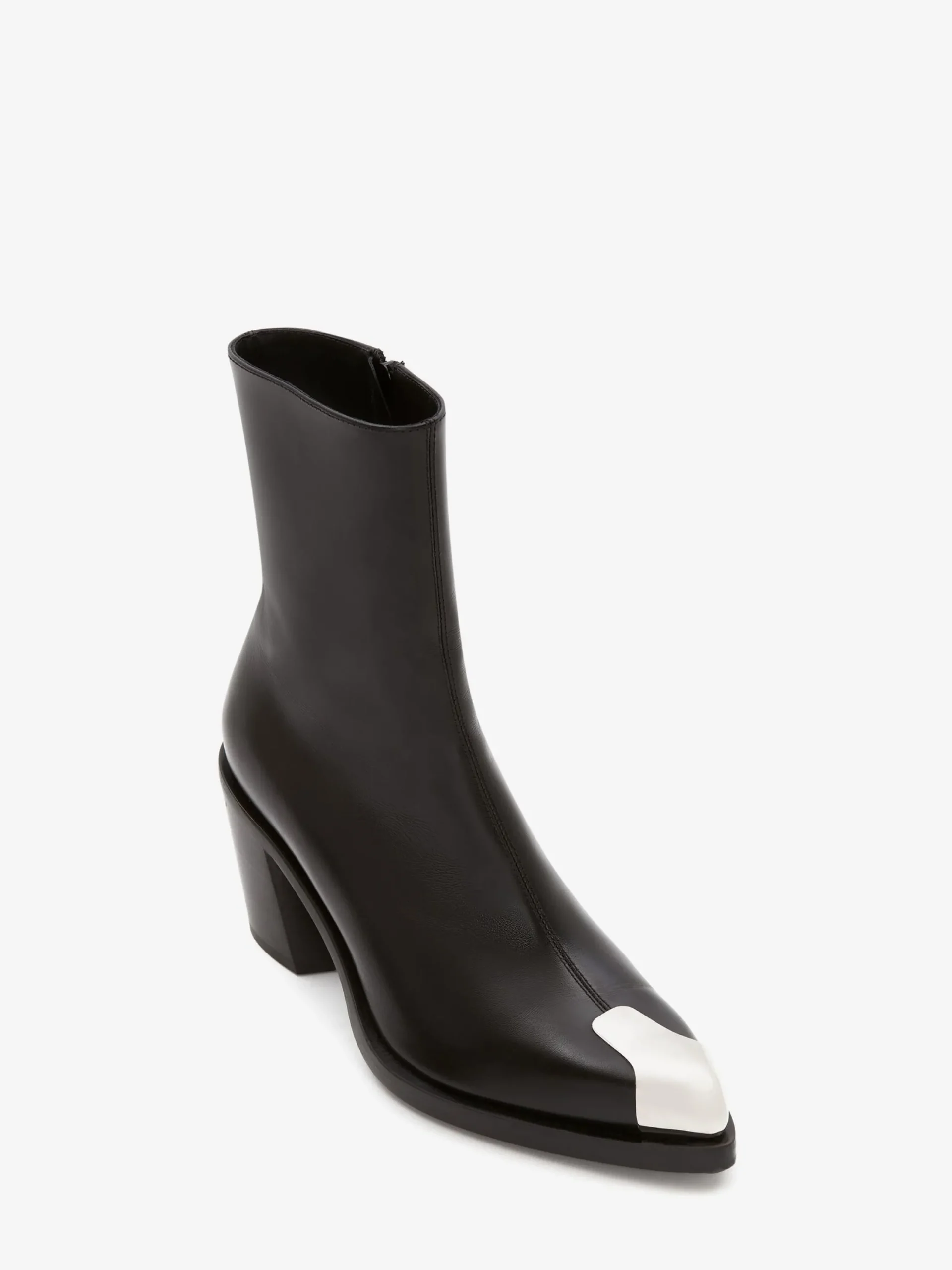 Cheap Alexander McQueen Women's Punk Boot in Black/Silver