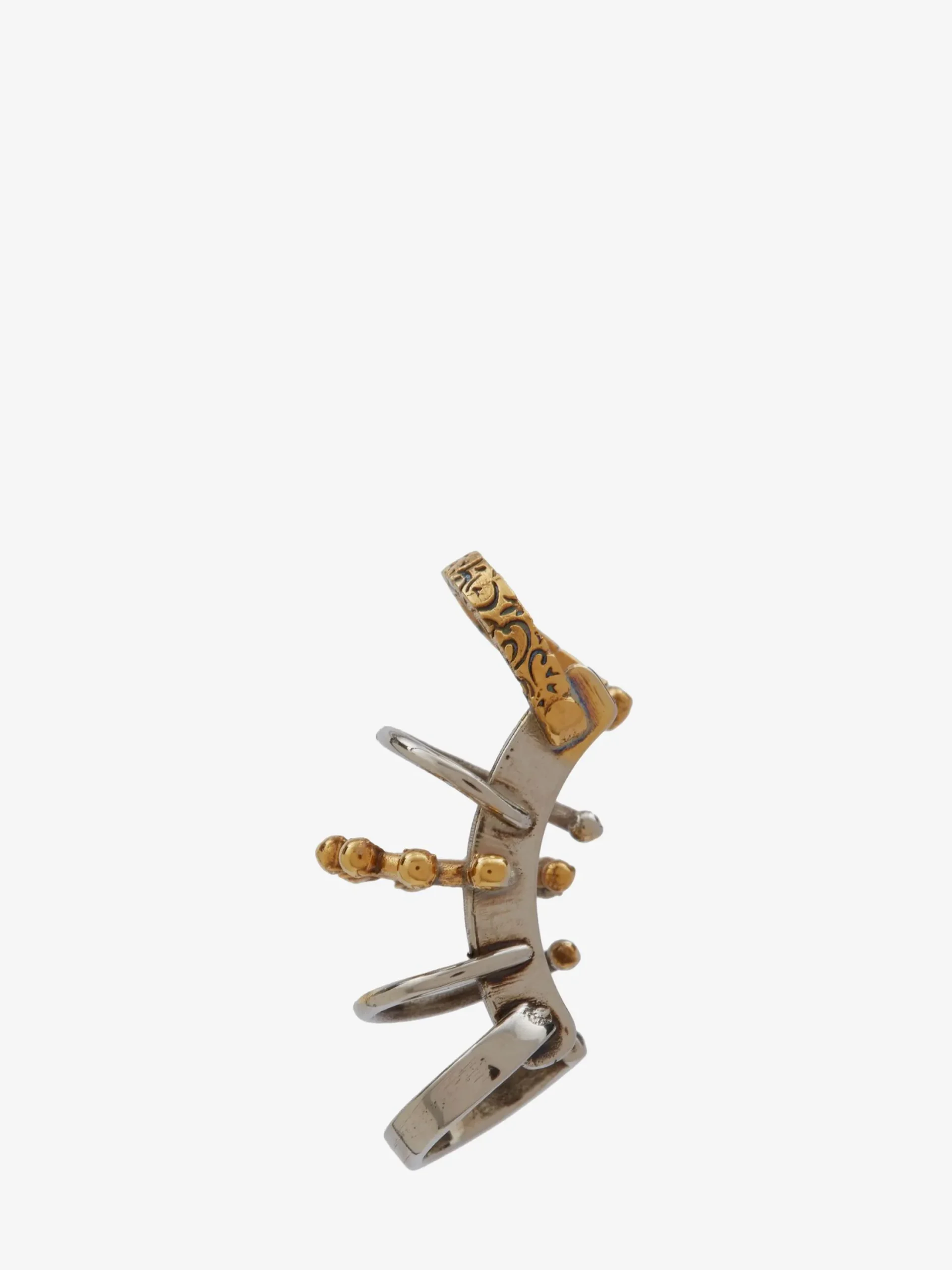 Outlet Alexander McQueen Women's Punk Ear Cuff in Antique Silver