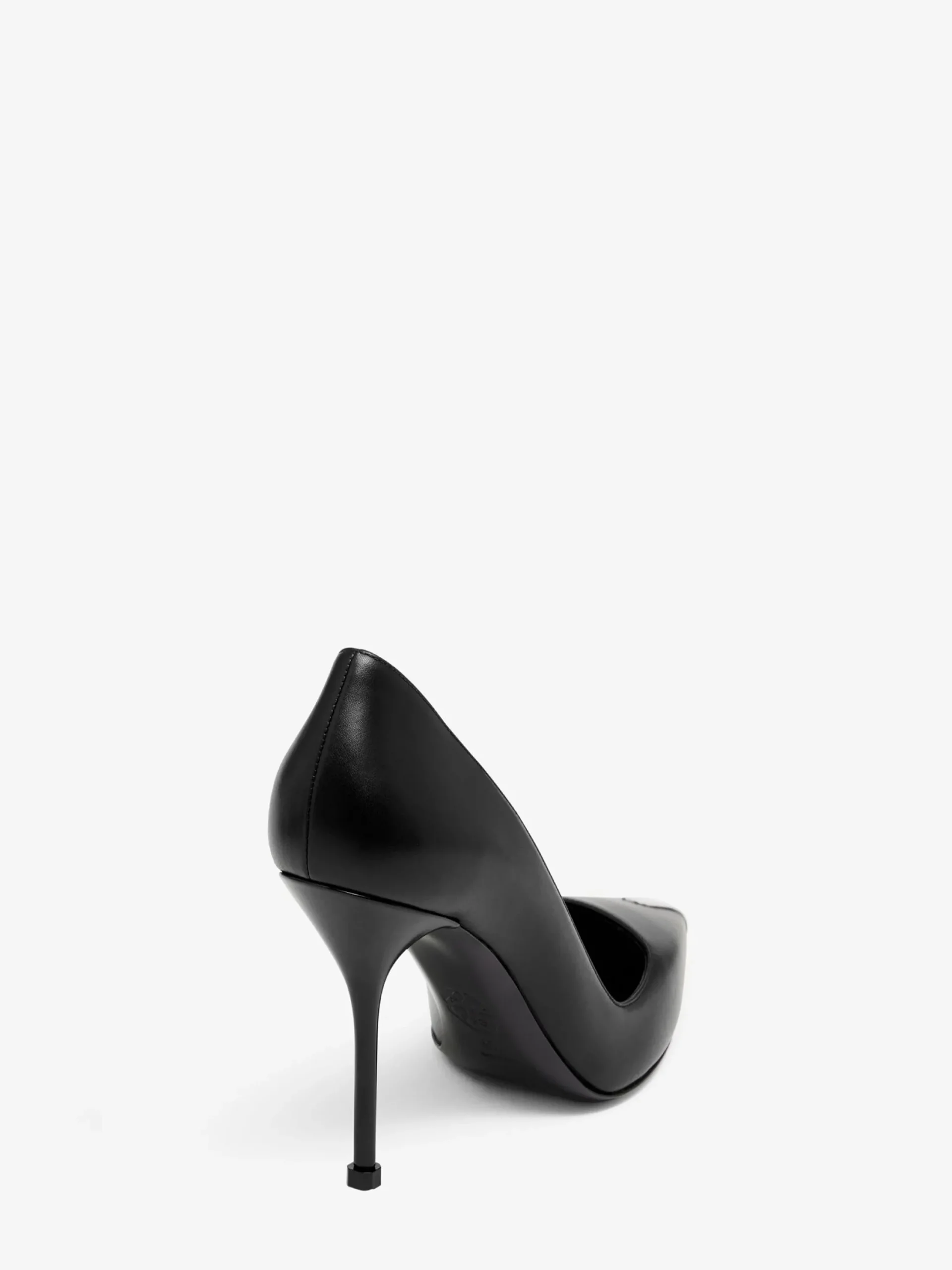 New Alexander McQueen Women's Punk Pump in Black/Silver