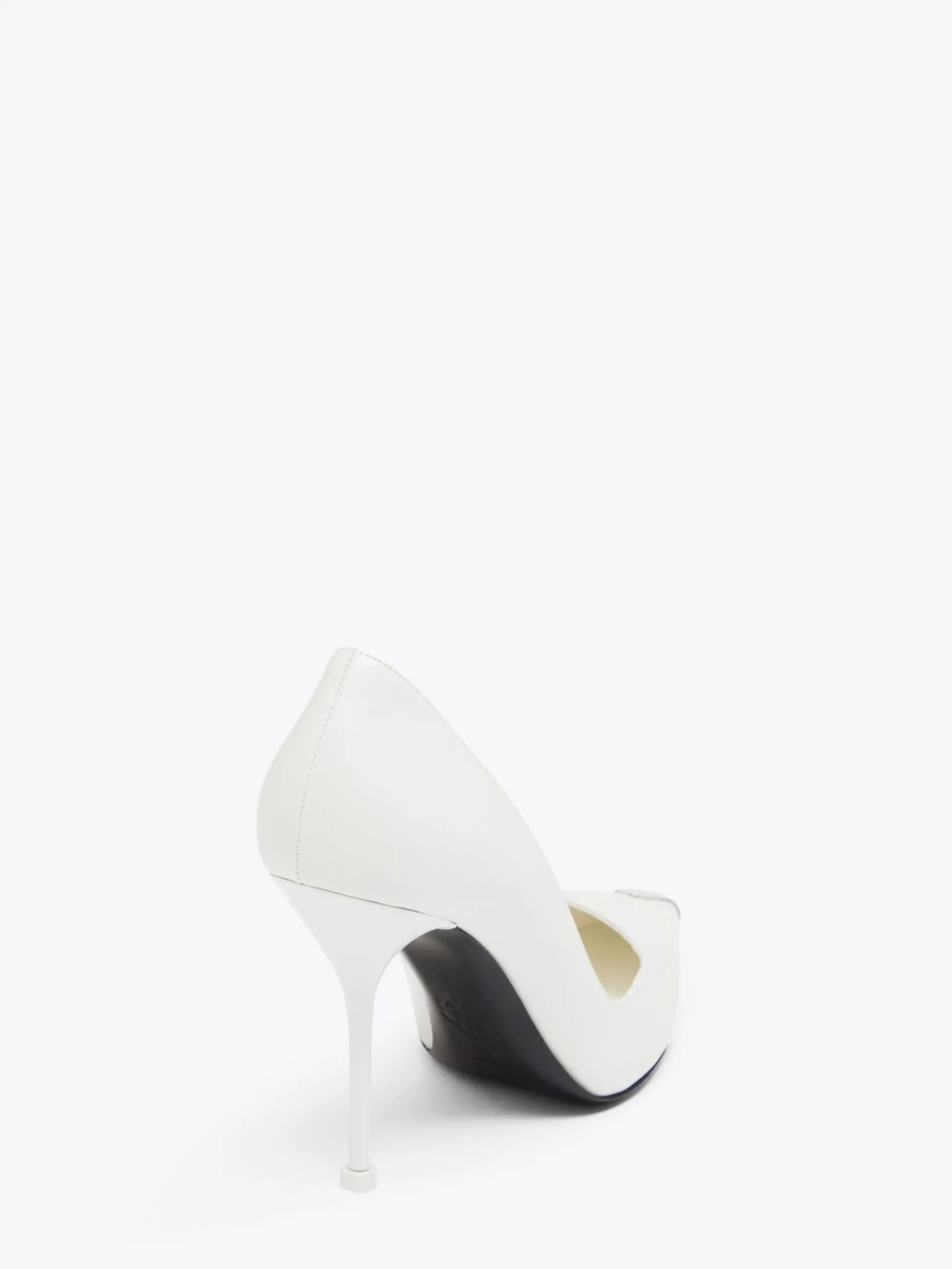 Sale Alexander McQueen Women's Punk Pump in Ivory/Silver