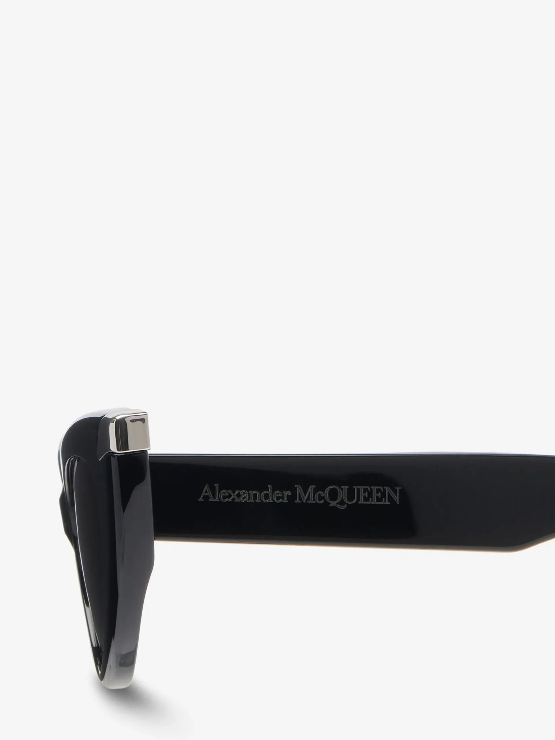 Clearance Alexander McQueen Women's Punk Rivet Cat-eye Sunglasses in Black/Smoke