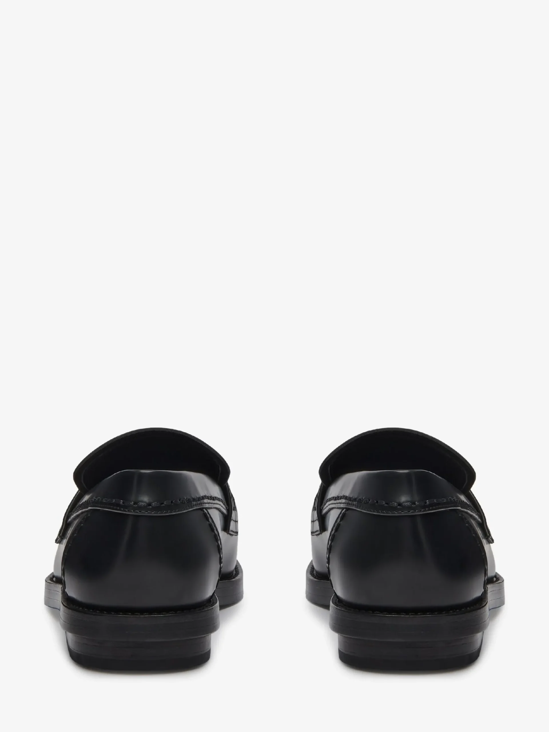 Clearance Alexander McQueen Women's Seal Loafer in Black/Silver
