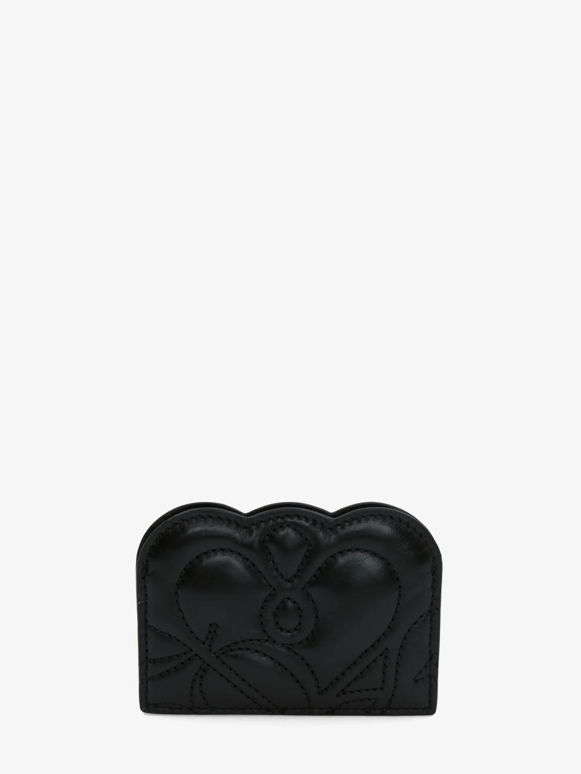 Fashion Alexander McQueen Women's Seal Logo Card Holder in Black