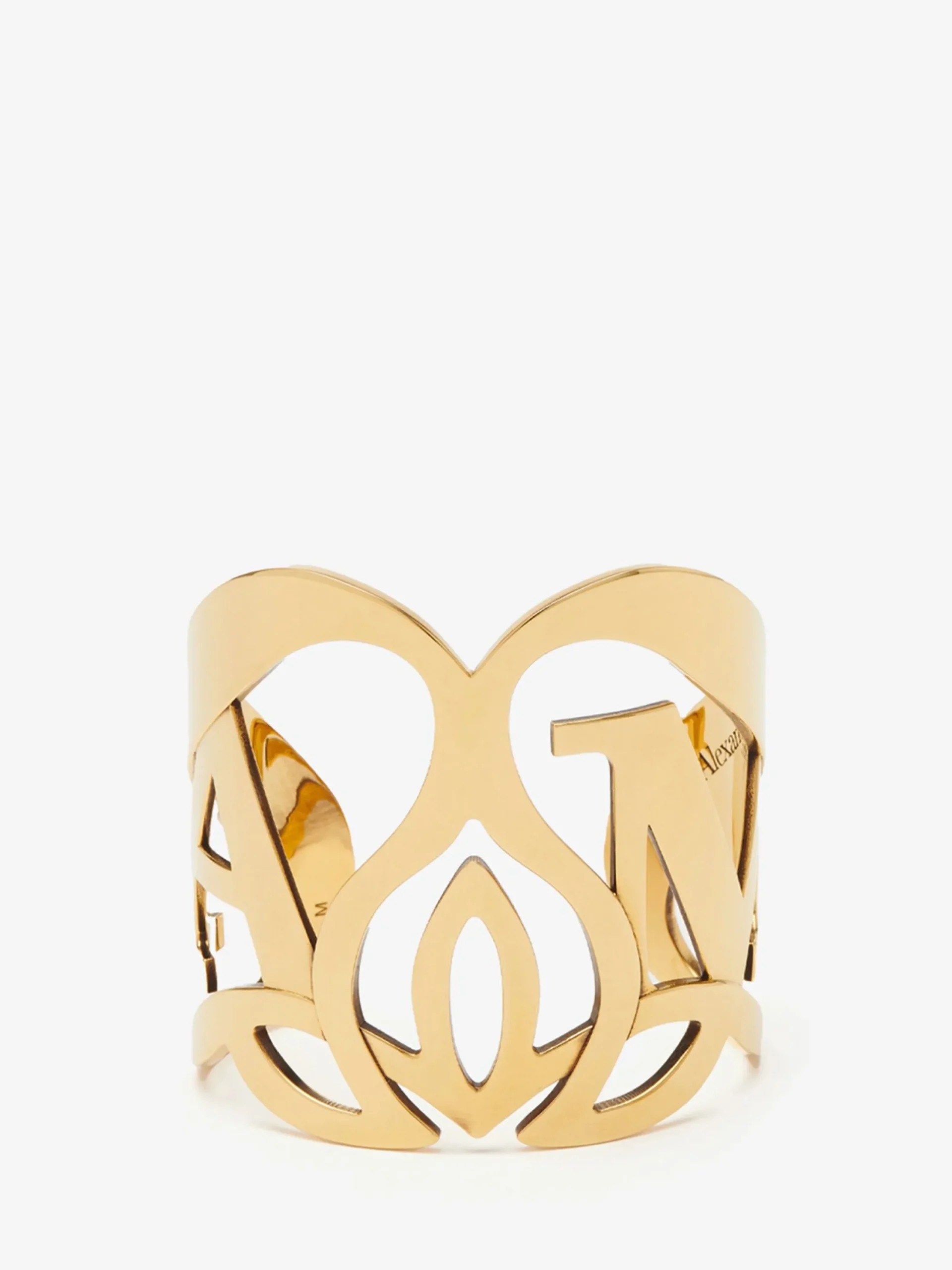 Outlet Alexander McQueen Women's Seal Logo Cuff in Gold