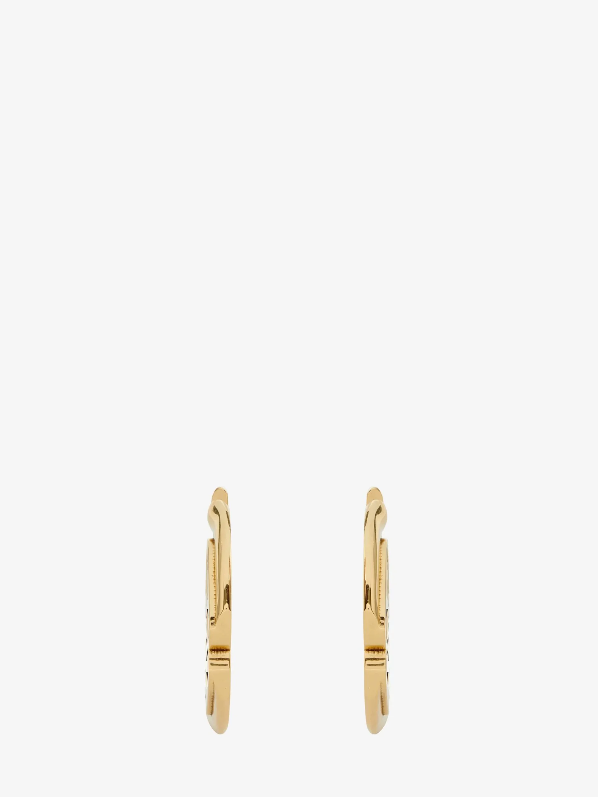 Shop Alexander McQueen Women's Seal Logo Earrings in Gold