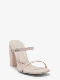 Sale Alexander McQueen Women's Seal Strap Mule in Clay/Silver