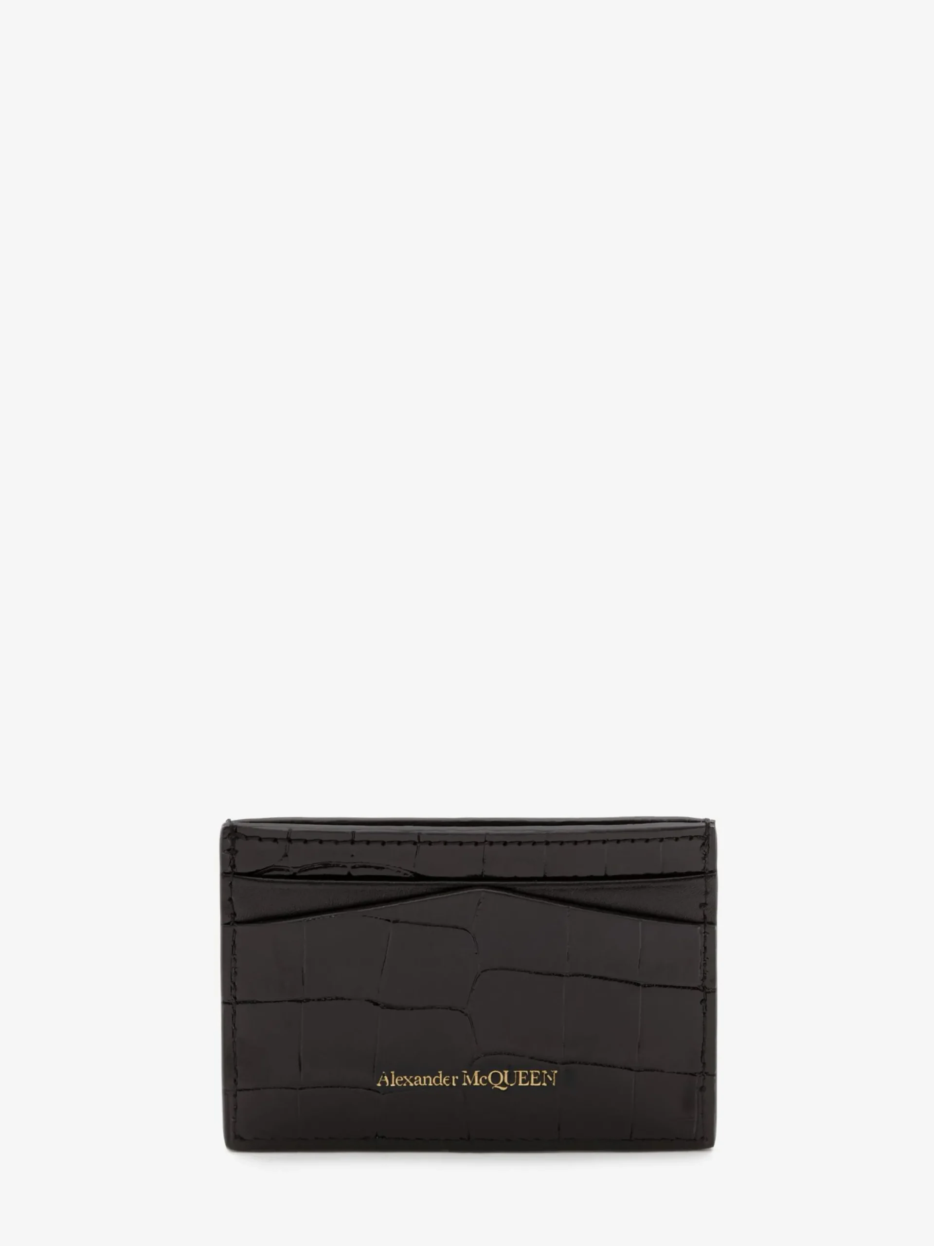 Sale Alexander McQueen Women's Skull Card Holder in Black