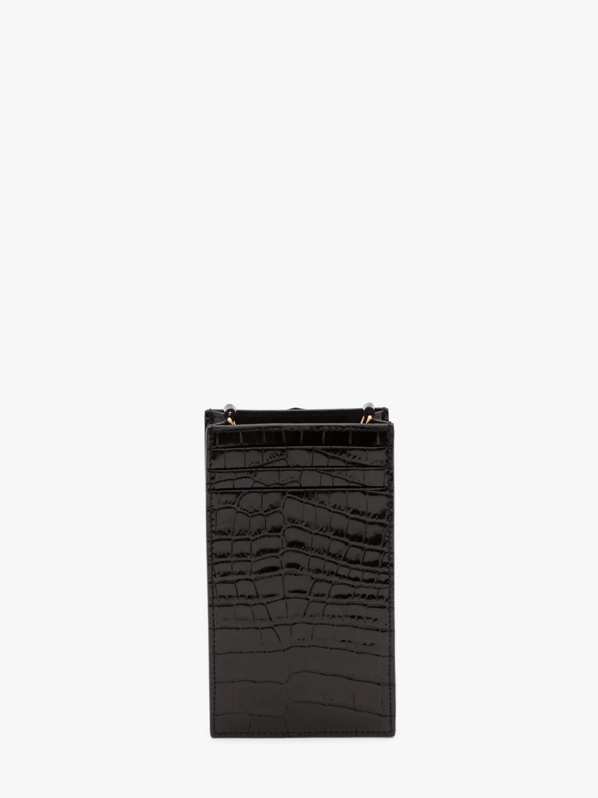 Discount Alexander McQueen Women's Skull Phone Case With Chain in Black