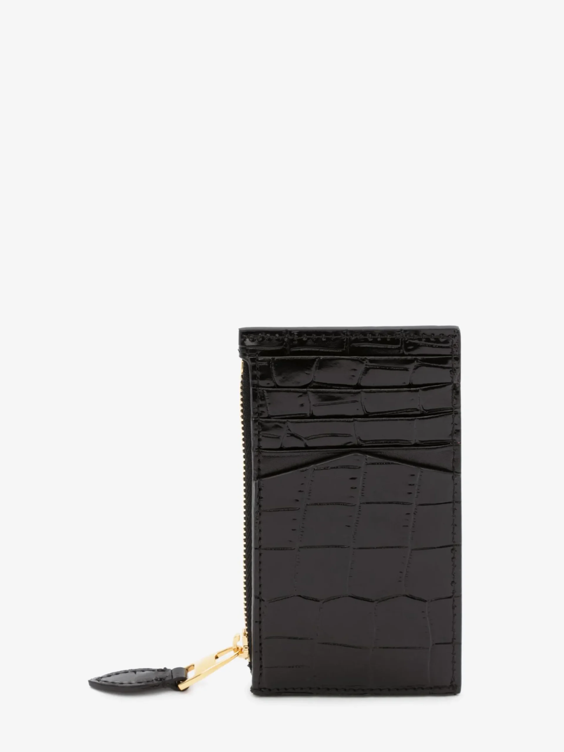 Flash Sale Alexander McQueen Women's Skull Zipper Card Holder in Black