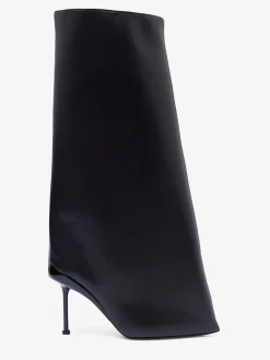 Outlet Alexander McQueen Women's Slash Flare Boot in Black