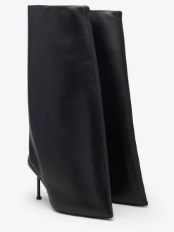 Outlet Alexander McQueen Women's Slash Flare Boot in Black