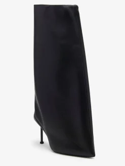Outlet Alexander McQueen Women's Slash Flare Boot in Black