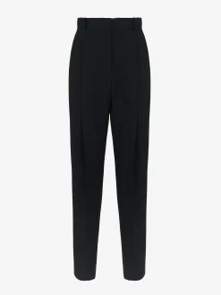 Online Alexander McQueen Women's Slim Peg Trousers in Black