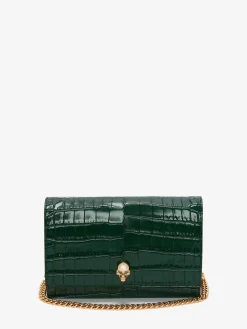 Sale Alexander McQueen Women's Small Skull Bag in Emerald