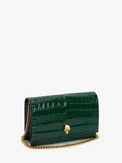 Sale Alexander McQueen Women's Small Skull Bag in Emerald