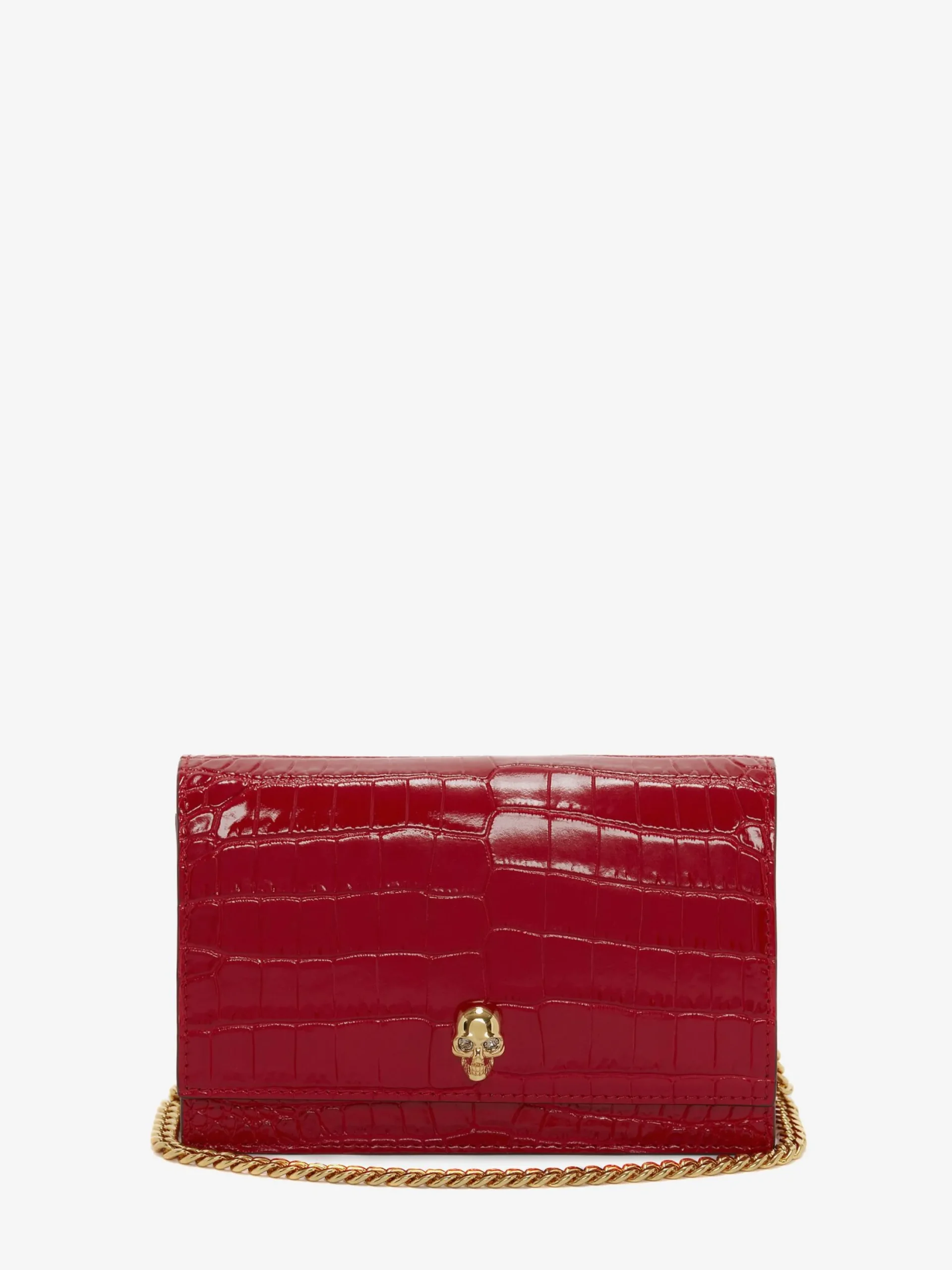 Hot Alexander McQueen Women's Small Skull Bag in Deep Red