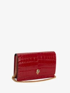 Hot Alexander McQueen Women's Small Skull Bag in Deep Red