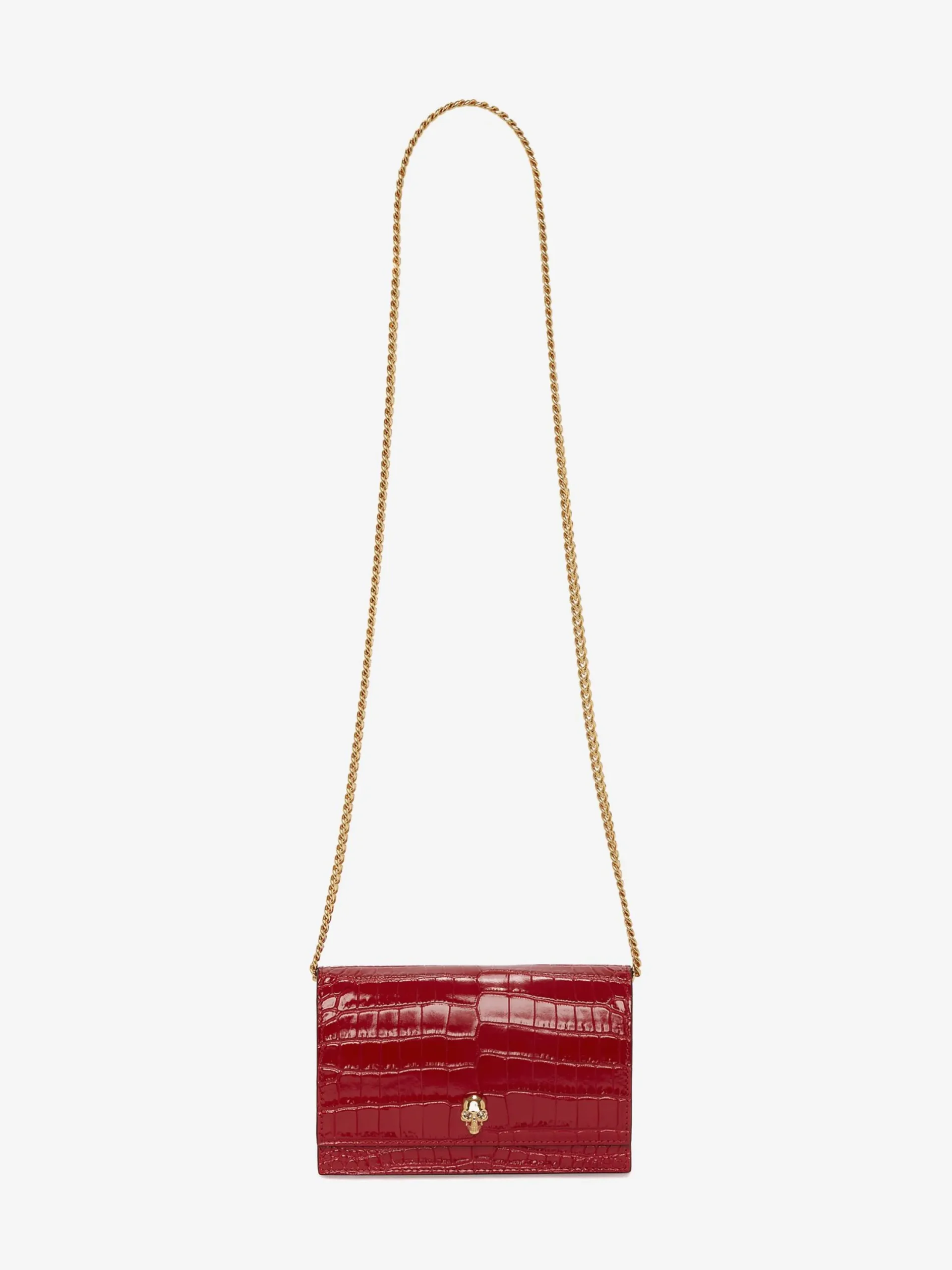 Hot Alexander McQueen Women's Small Skull Bag in Deep Red