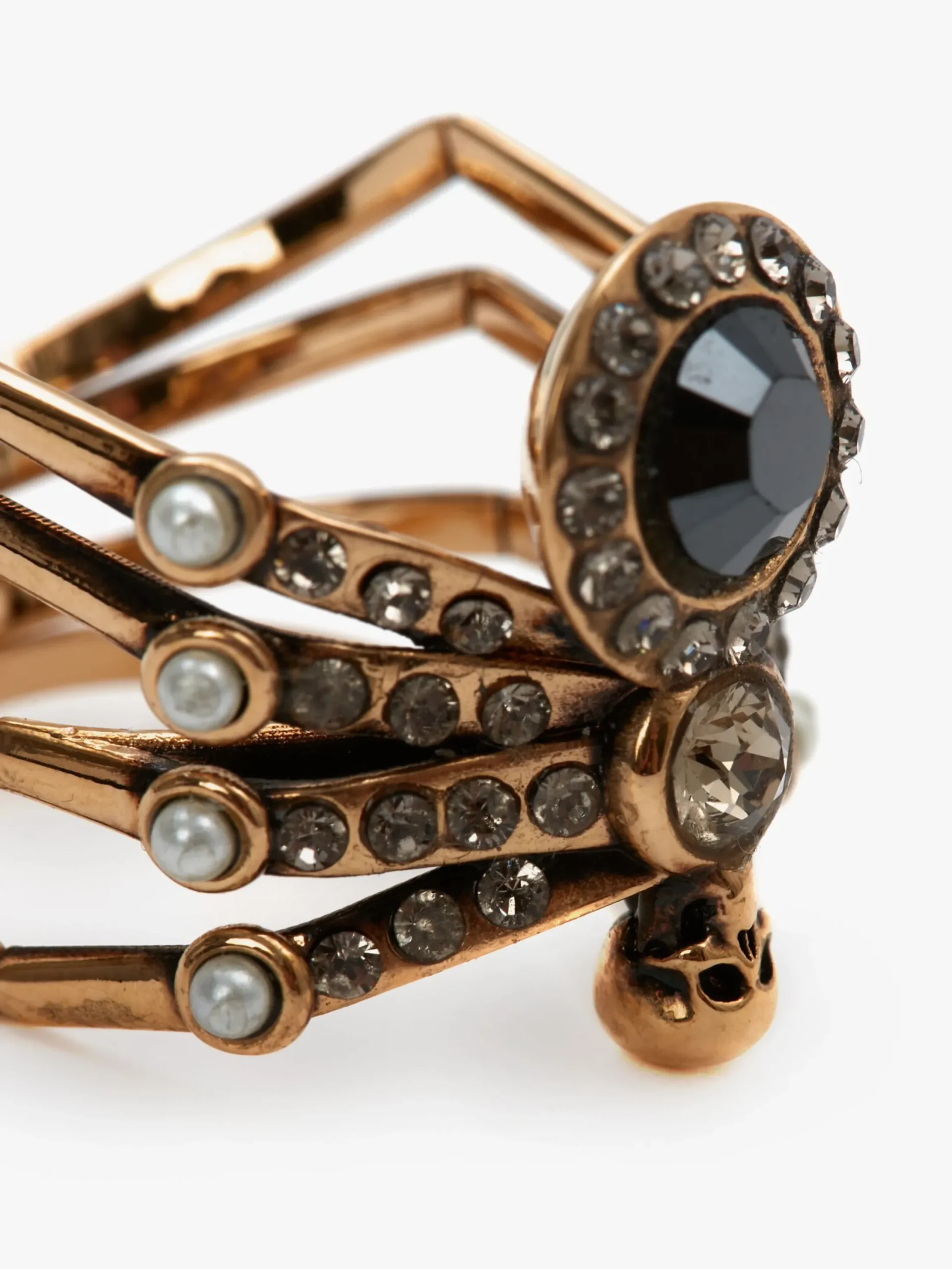 Cheap Alexander McQueen Women's Spider Ring in Antique Gold