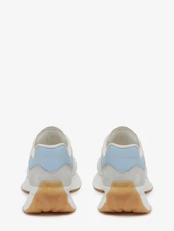 Fashion Alexander McQueen Women's Sprint Runner in White/Powder Blue/Cement
