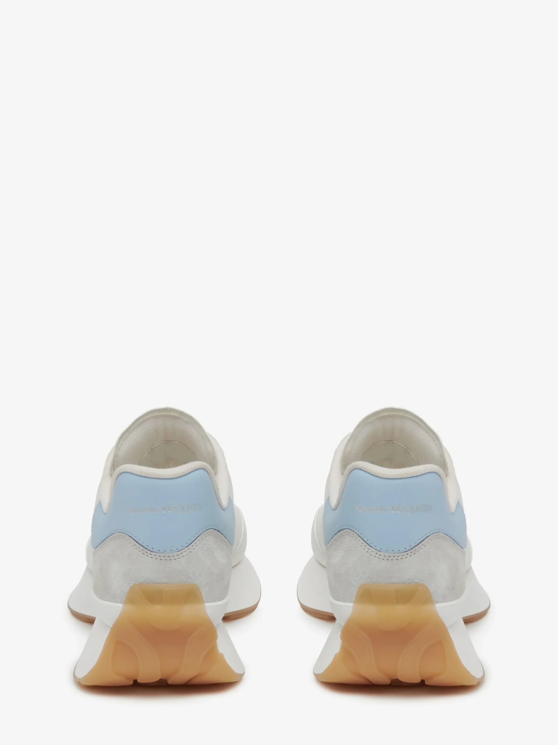 Fashion Alexander McQueen Women's Sprint Runner in White/Powder Blue/Cement