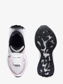 Flash Sale Alexander McQueen Women's Sprint Runner in White/Pale Pink/Black/Silver