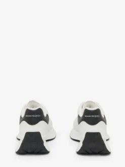 Cheap Alexander McQueen Women's Sprint Runner in White/Black