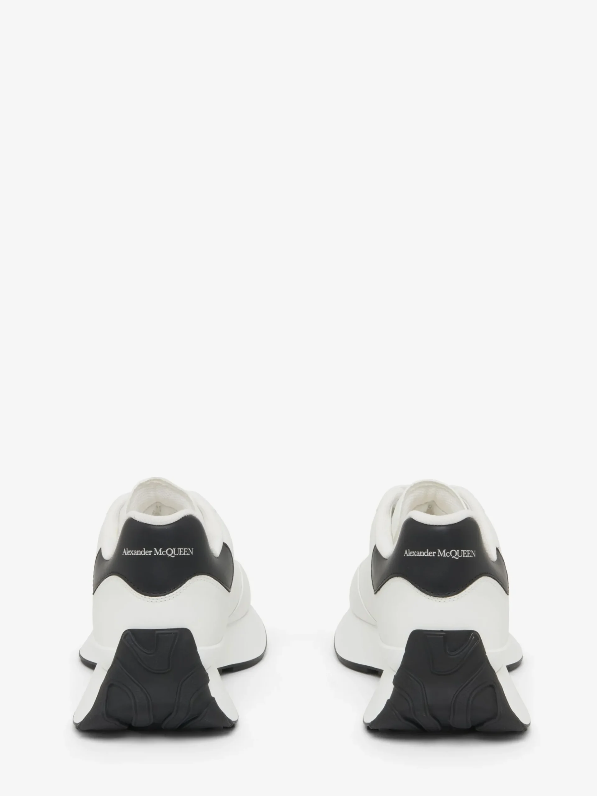 Cheap Alexander McQueen Women's Sprint Runner in White/Black