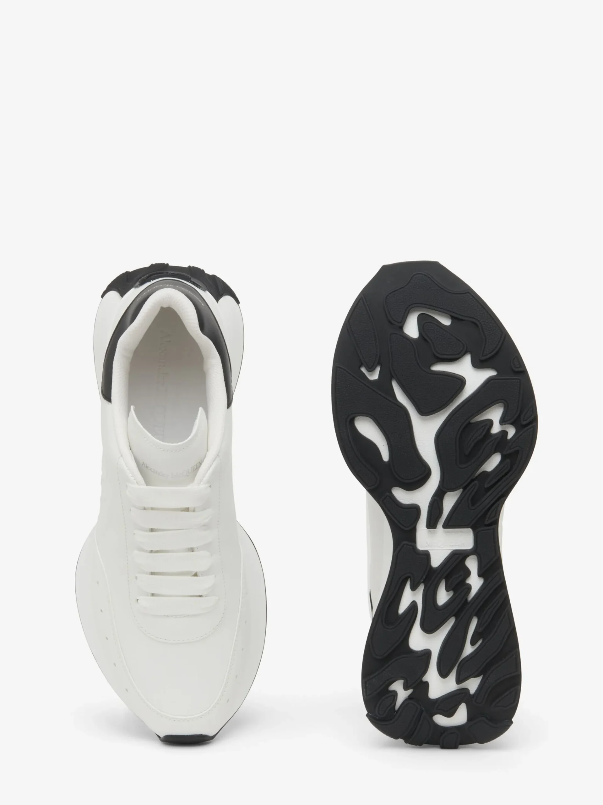 Cheap Alexander McQueen Women's Sprint Runner in White/Black