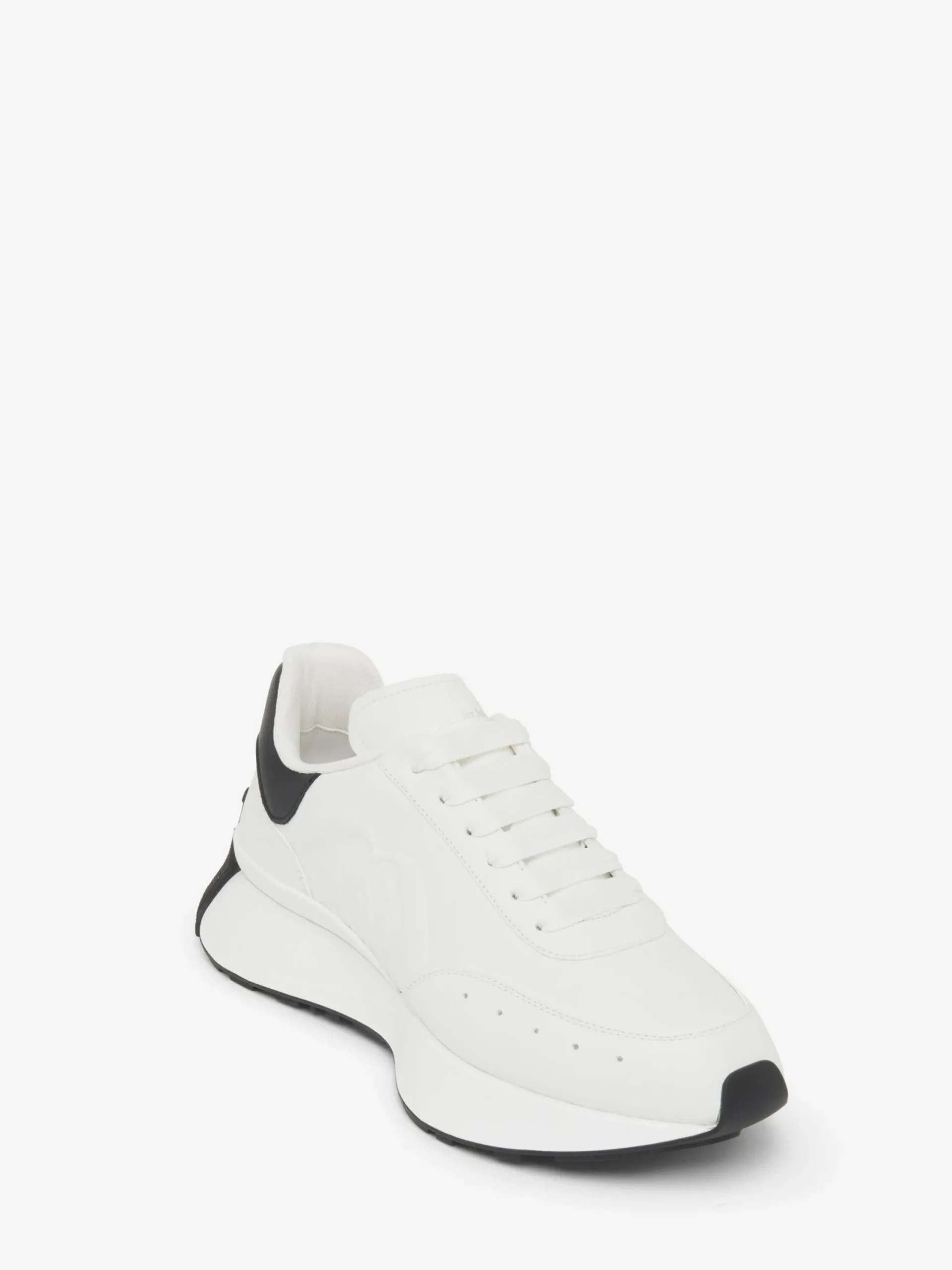 Cheap Alexander McQueen Women's Sprint Runner in White/Black
