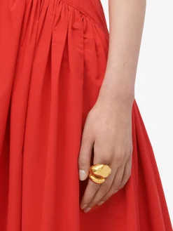 Best Alexander McQueen Women's Stacked Ring in Antique Gold
