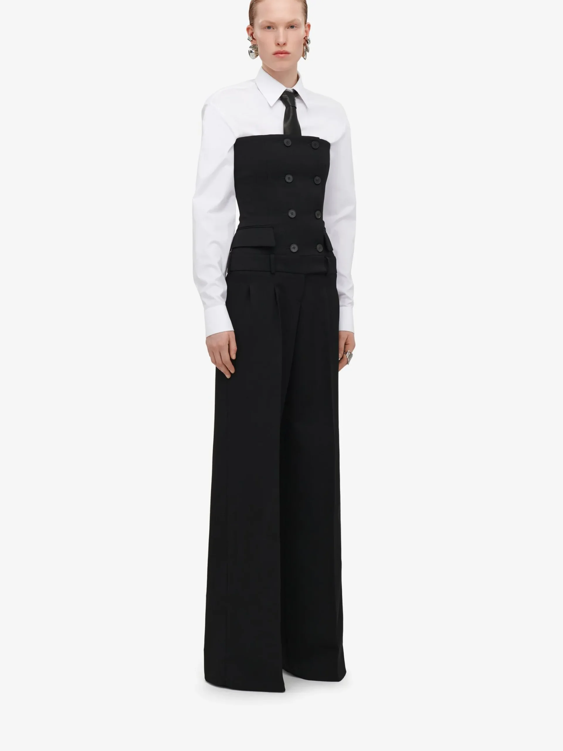 Cheap Alexander McQueen Women's Tailored All-in-one in Black