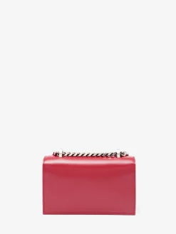 Cheap Alexander McQueen Women's The Biker Mini Jewelled Satchel in Lipstick Red