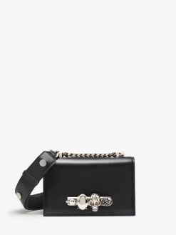 Cheap Alexander McQueen Women's The Biker Mini Jewelled Satchel in Black