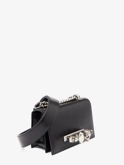 Cheap Alexander McQueen Women's The Biker Mini Jewelled Satchel in Black