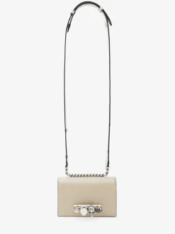 Fashion Alexander McQueen Women's The Biker Mini Jewelled Satchel in Camel