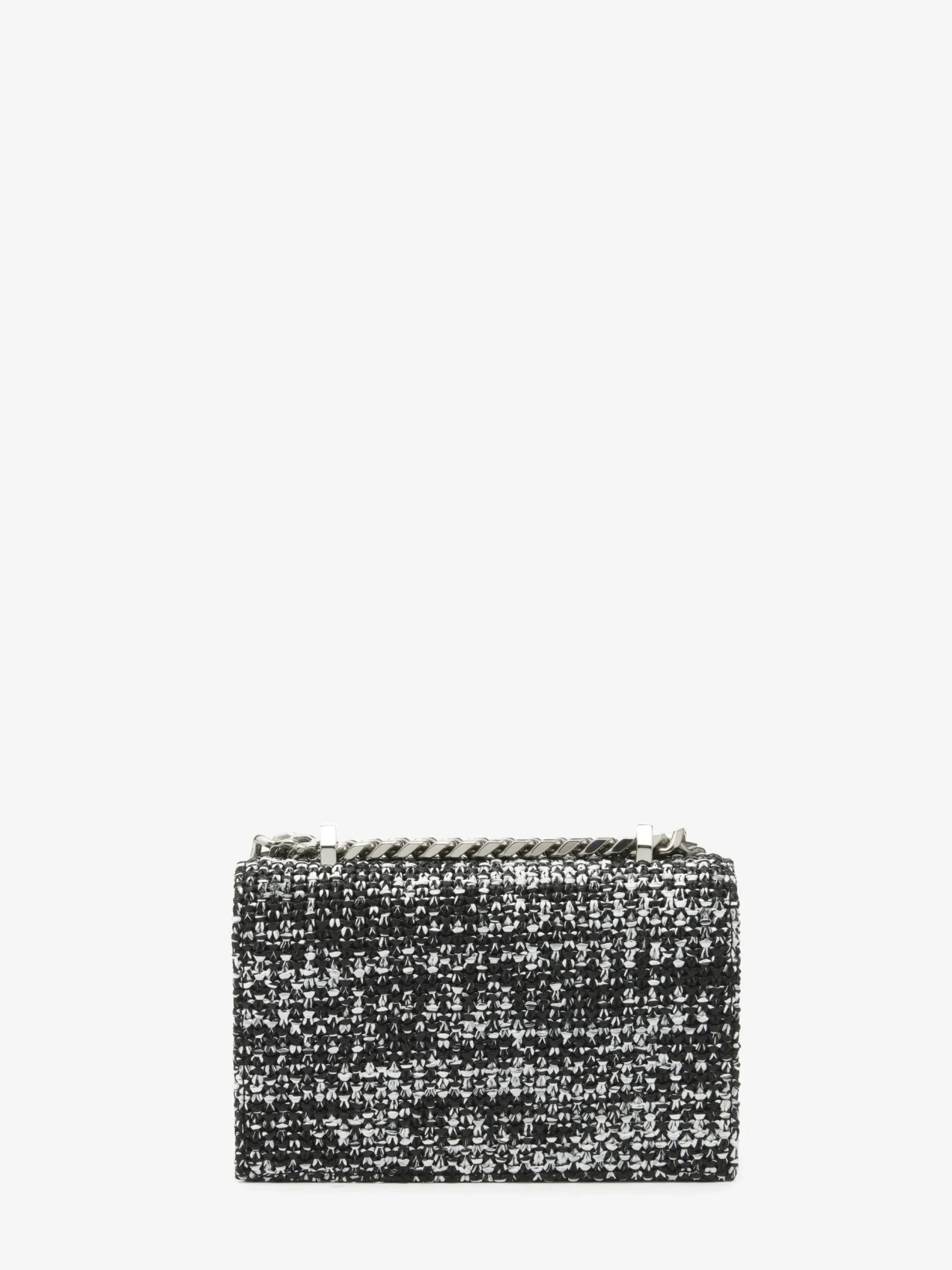 Best Alexander McQueen Women's The Biker Mini Jewelled Satchel in Black/White