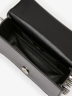 Shop Alexander McQueen Women's The Biker Studded Mini Jewelled Satchel in Black
