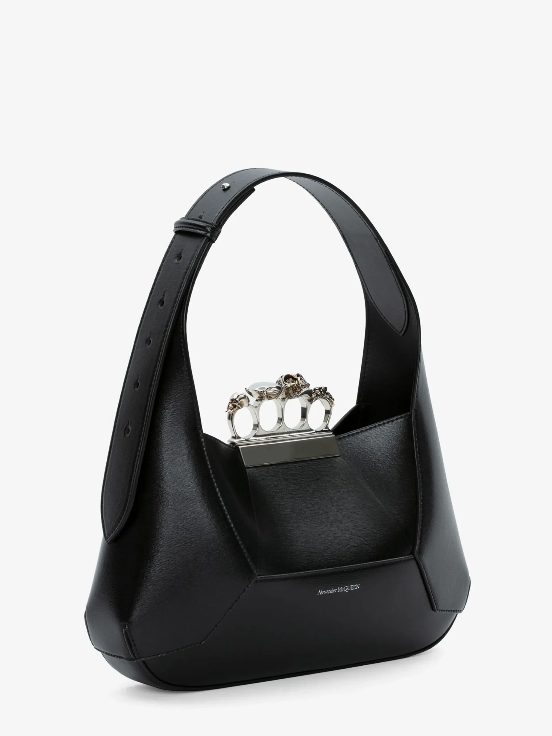 Sale Alexander McQueen Women's The Jewelled Hobo Bag in Black