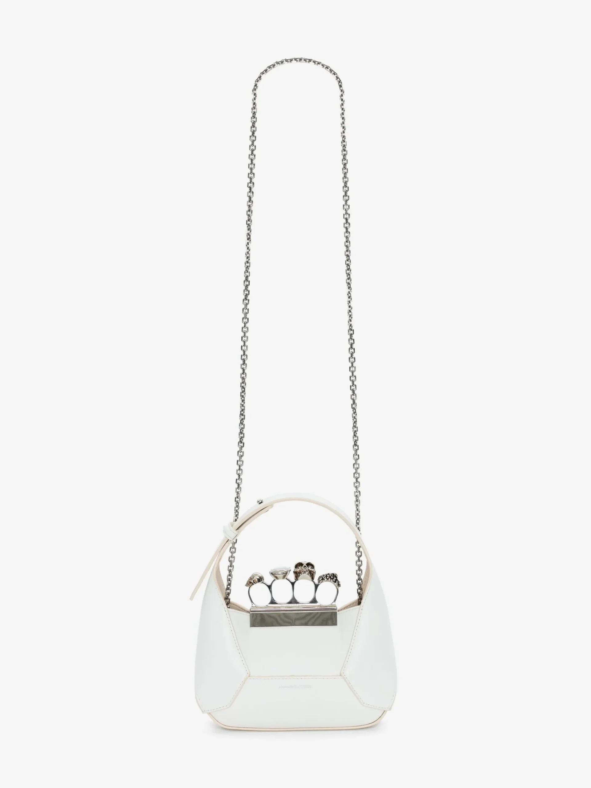 Outlet Alexander McQueen Women's The Jewelled Hobo Mini Bag in Ivory