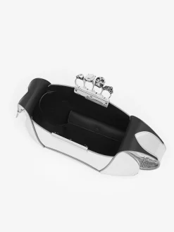 Clearance Alexander McQueen Women's The Jewelled Hobo Bag in Silver