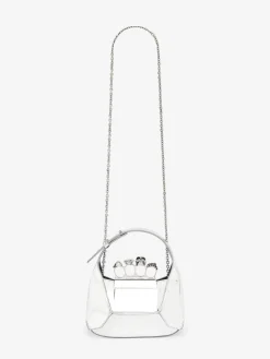 Best Sale Alexander McQueen Women's The Jewelled Hobo Mini Bag in Silver