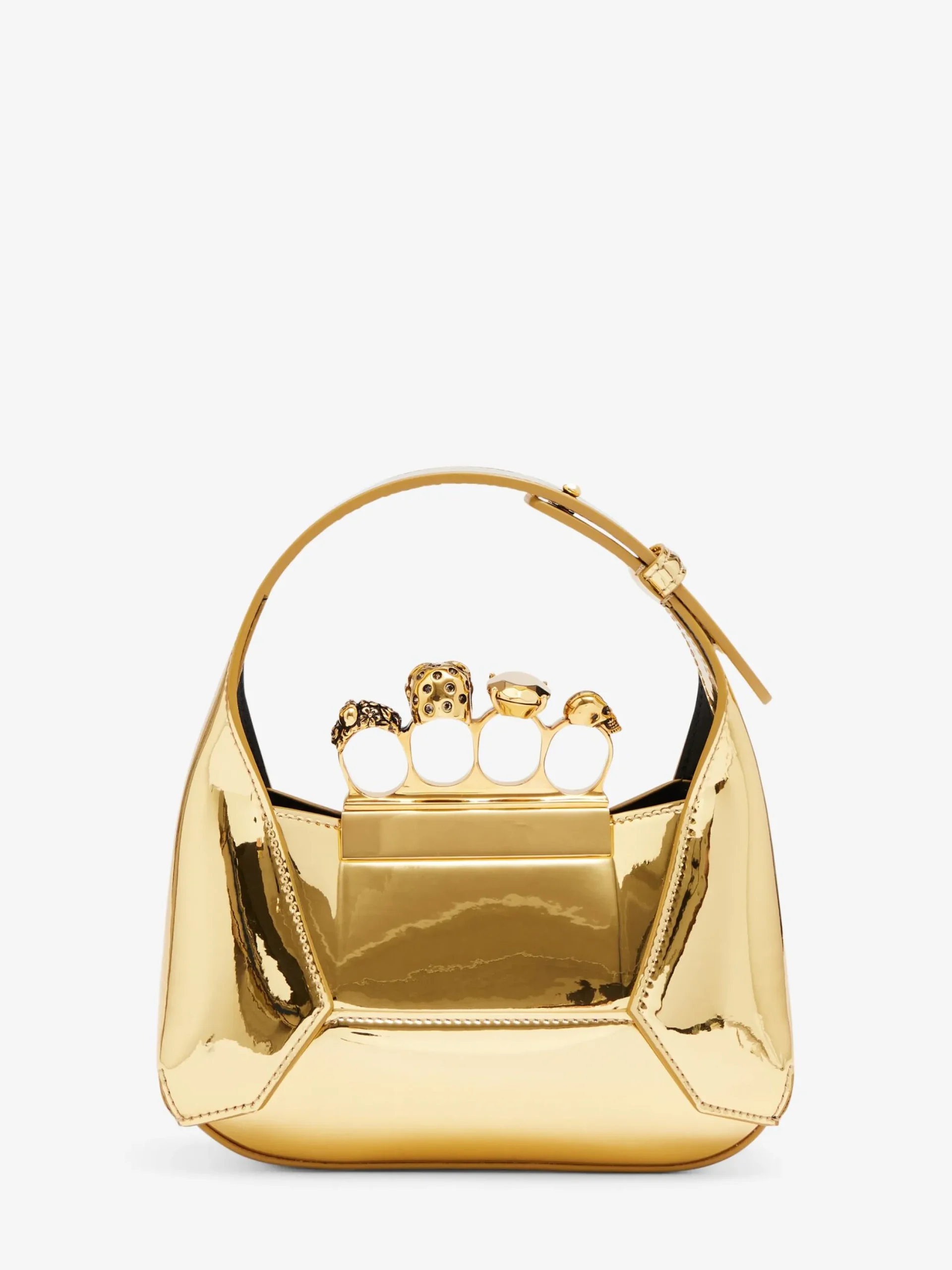 Flash Sale Alexander McQueen Women's The Jewelled Hobo Mini Bag in Gold