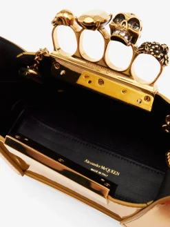 Flash Sale Alexander McQueen Women's The Jewelled Hobo Mini Bag in Gold