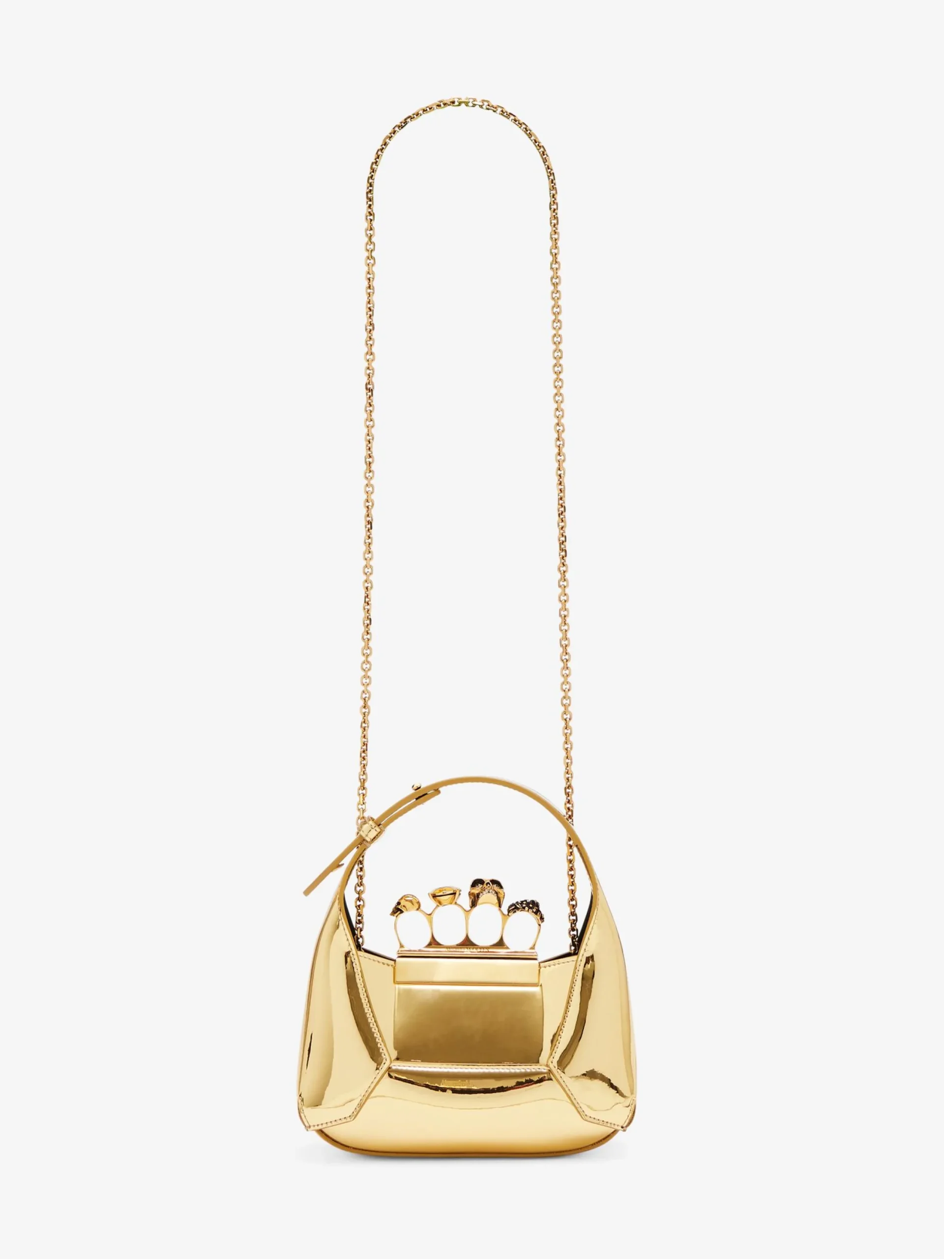 Flash Sale Alexander McQueen Women's The Jewelled Hobo Mini Bag in Gold