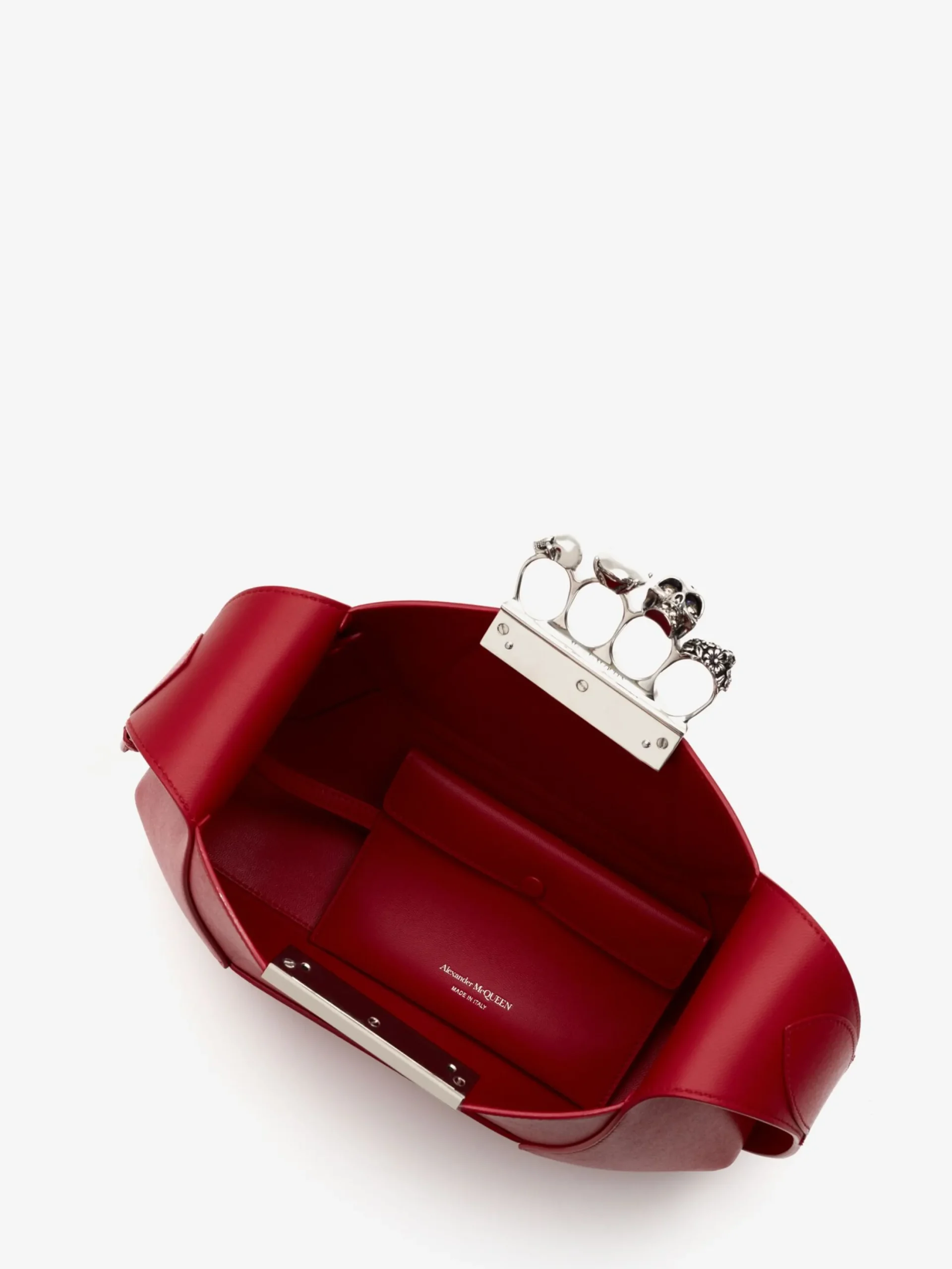 New Alexander McQueen Women's The Jewelled Hobo Bag in Welsh Red