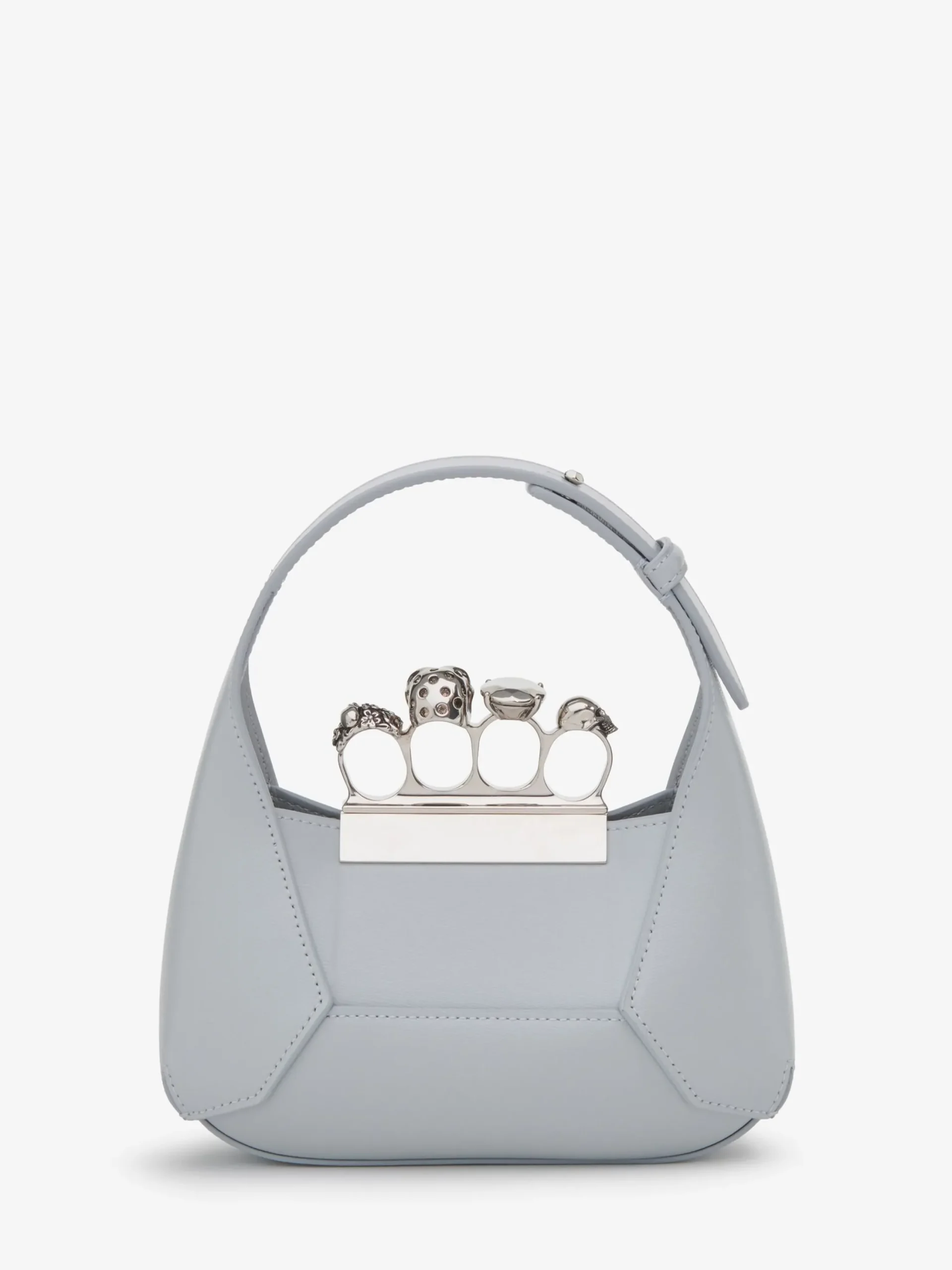 Cheap Alexander McQueen Women's The Jewelled Hobo Mini Bag in Dust