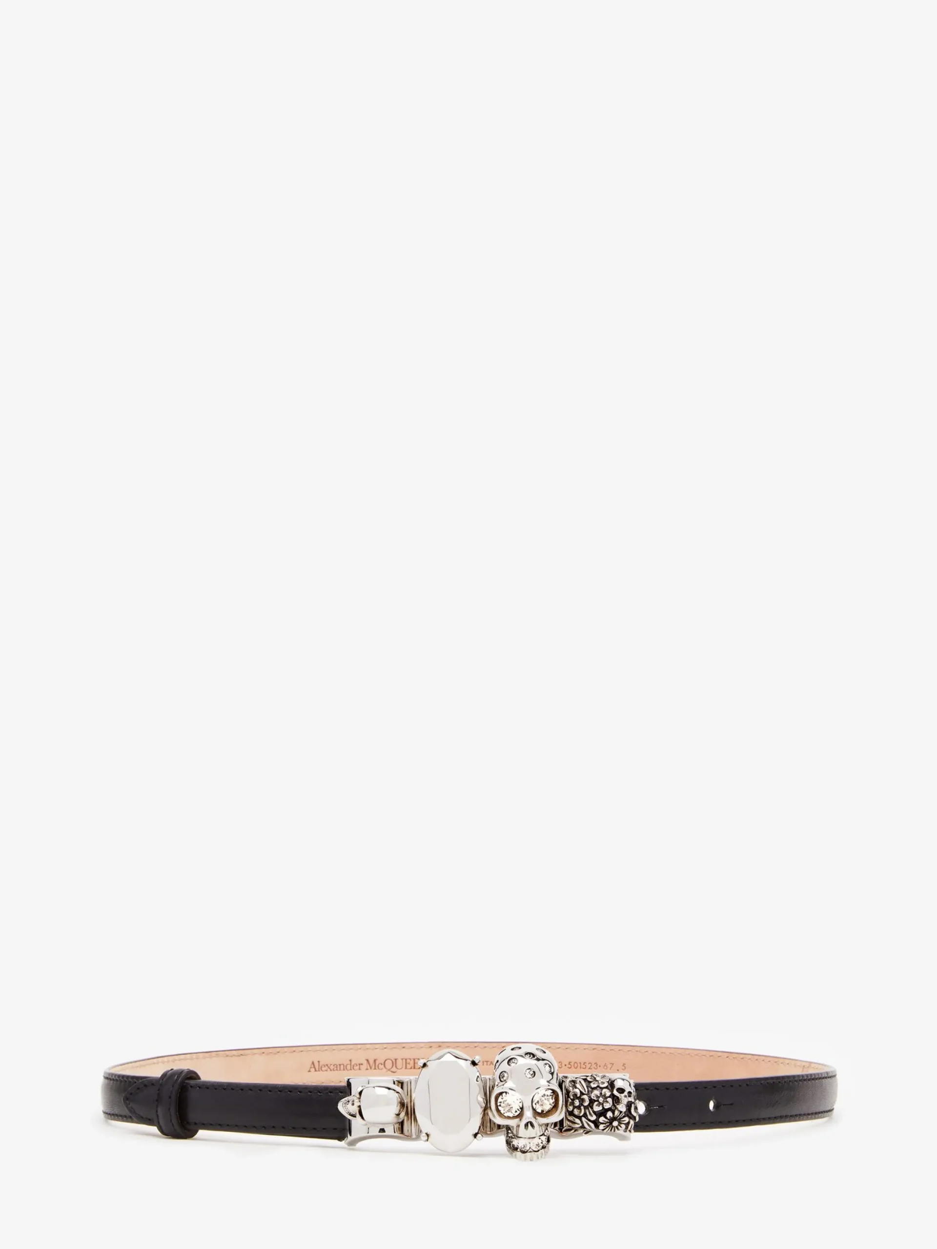 Flash Sale Alexander McQueen Women's The Knuckle Belt in Black