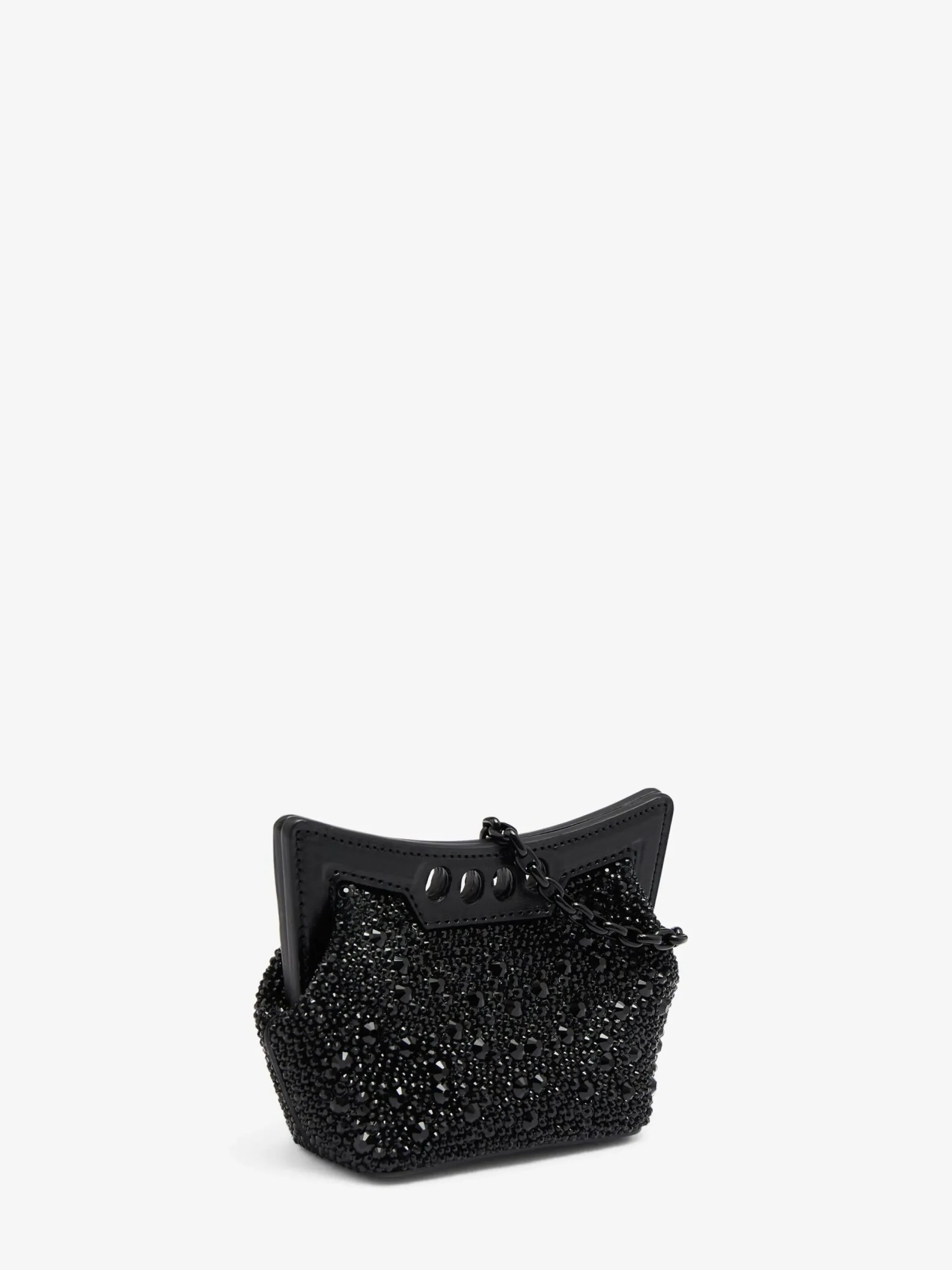 Cheap Alexander McQueen Women's The Micro Peak Bag in Black